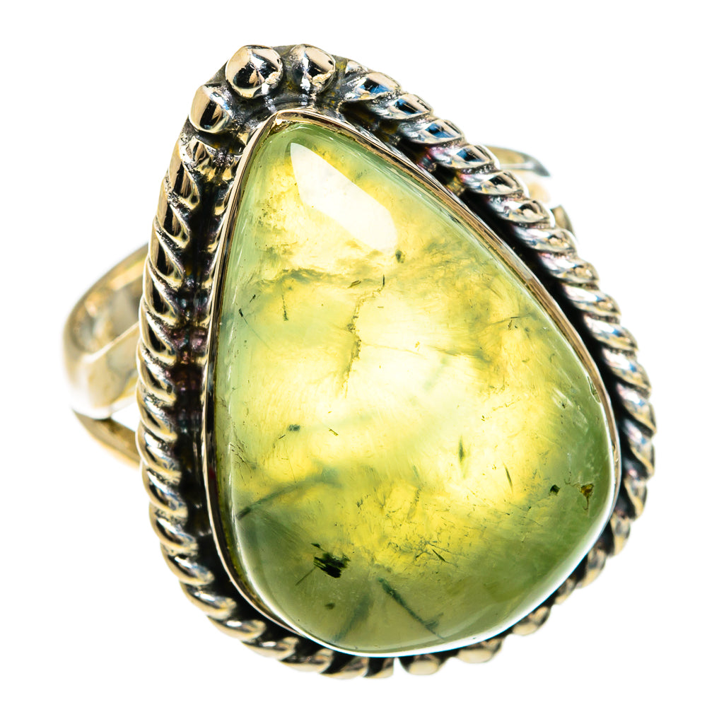 Prehnite Rings handcrafted by Anasilvercos - RING80313