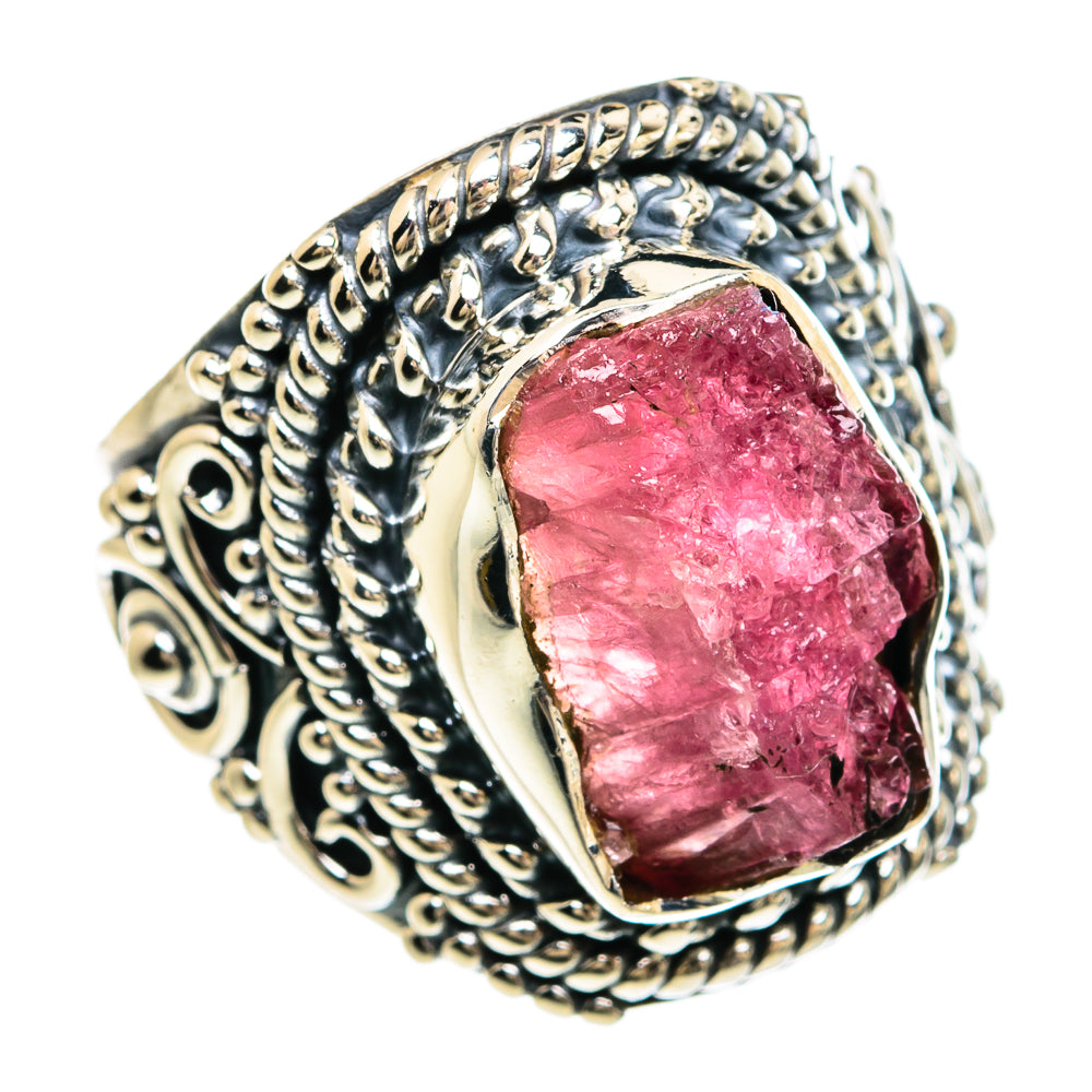 Pink Tourmaline Rings handcrafted by Anasilvercos - RING80321