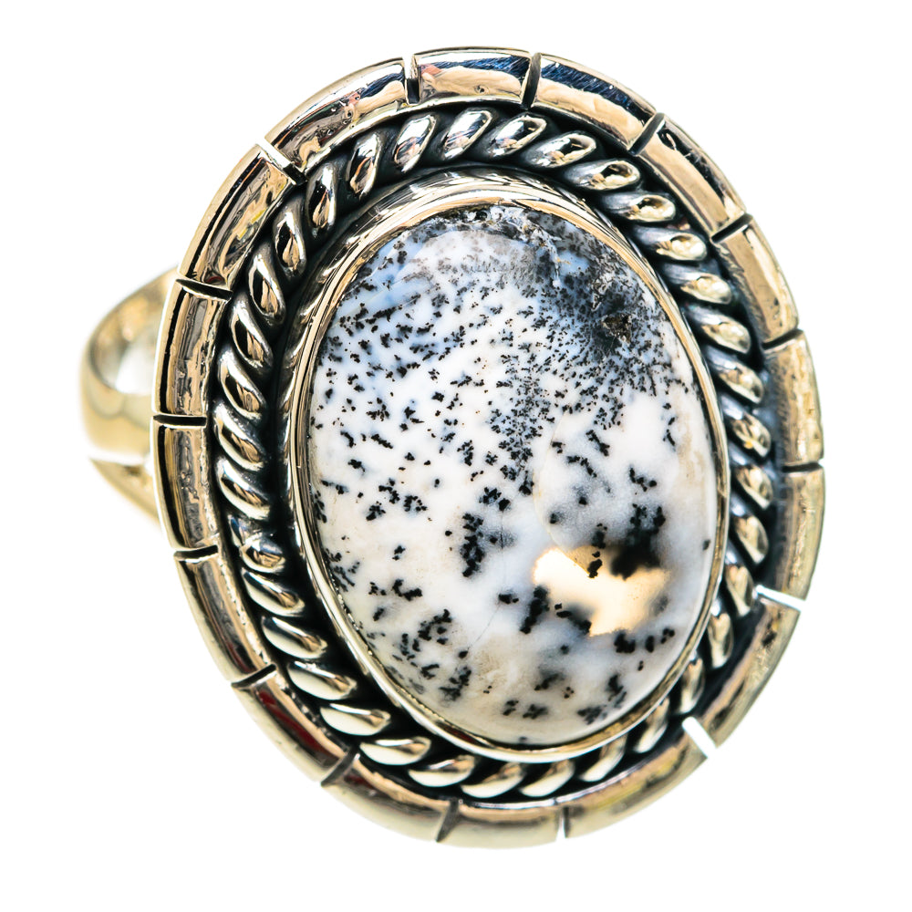 Dendritic Opal Rings handcrafted by Anasilvercos - RING80328