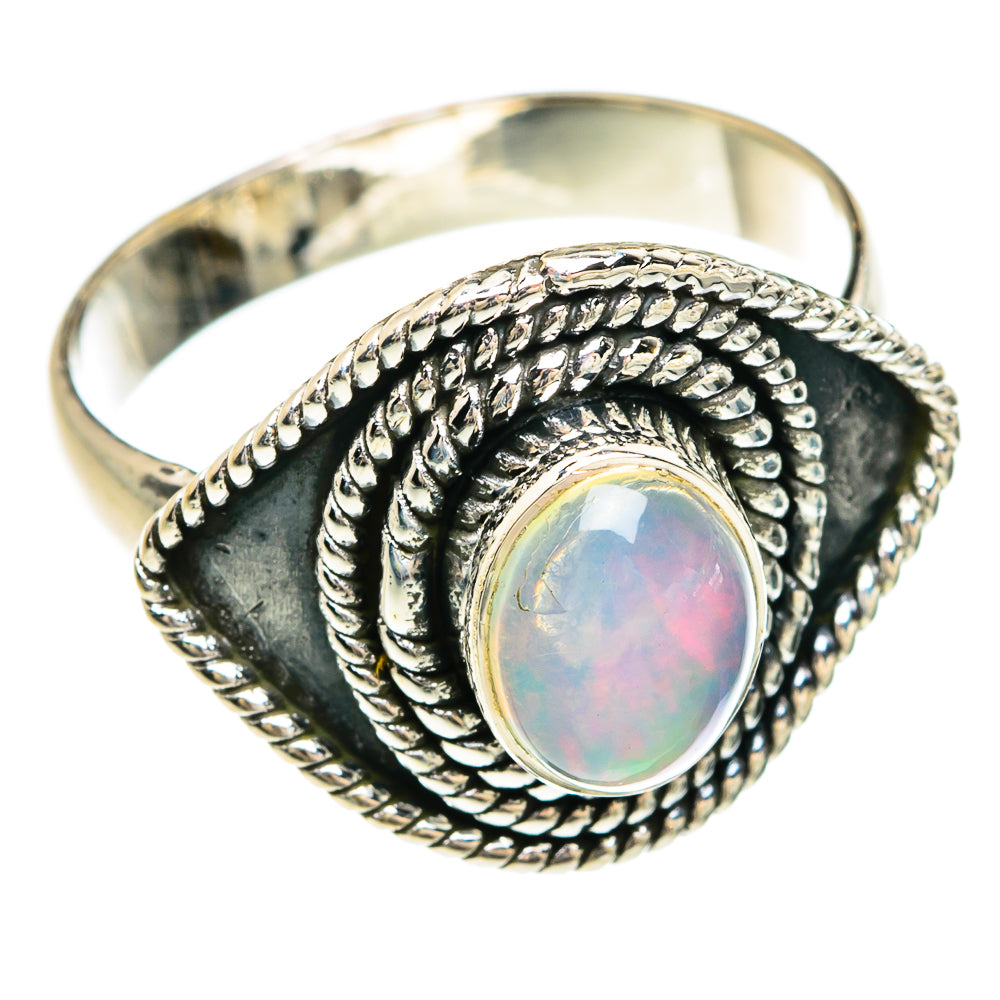 Ethiopian Opal Rings handcrafted by Anasilvercos - RING80329