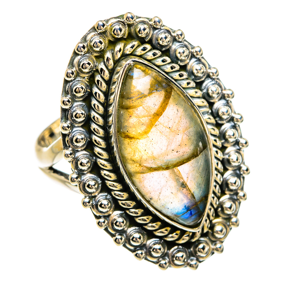 Labradorite Rings handcrafted by Anasilvercos - RING80334
