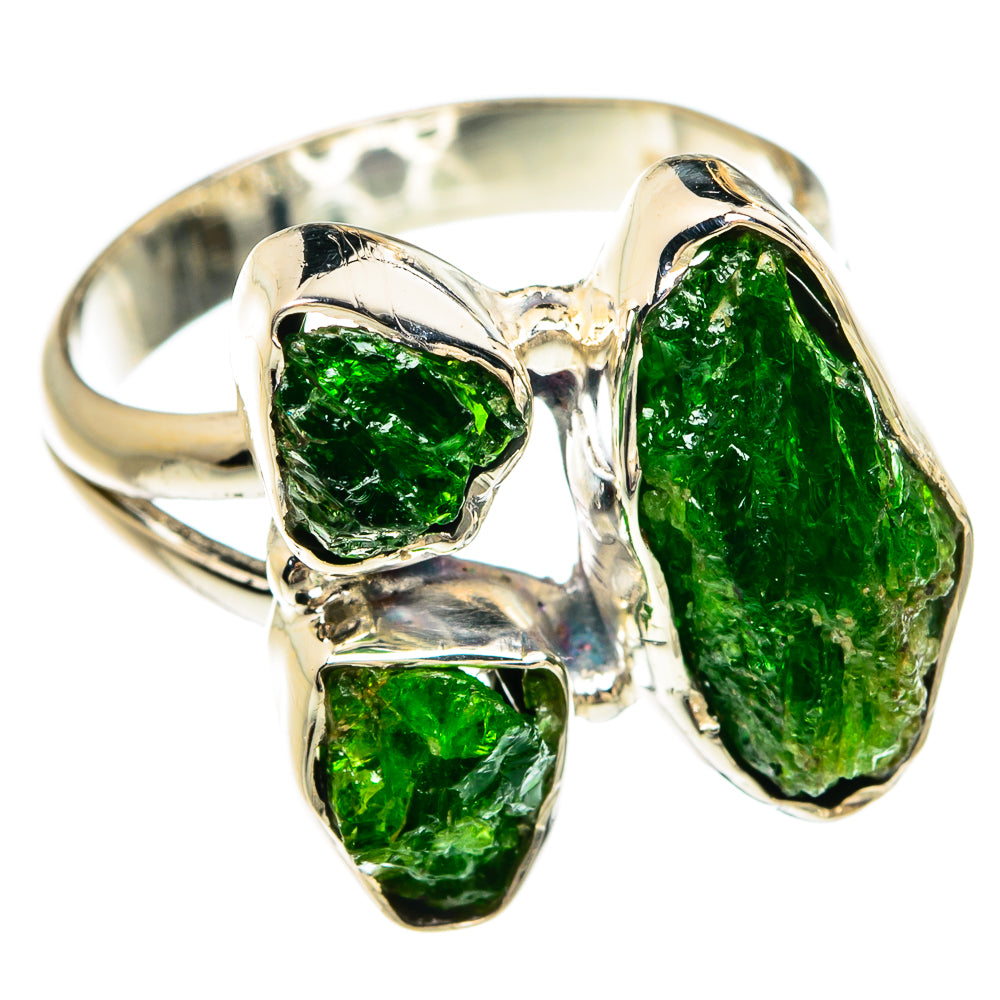 Chrome Diopside Rings handcrafted by Anasilvercos - RING80339