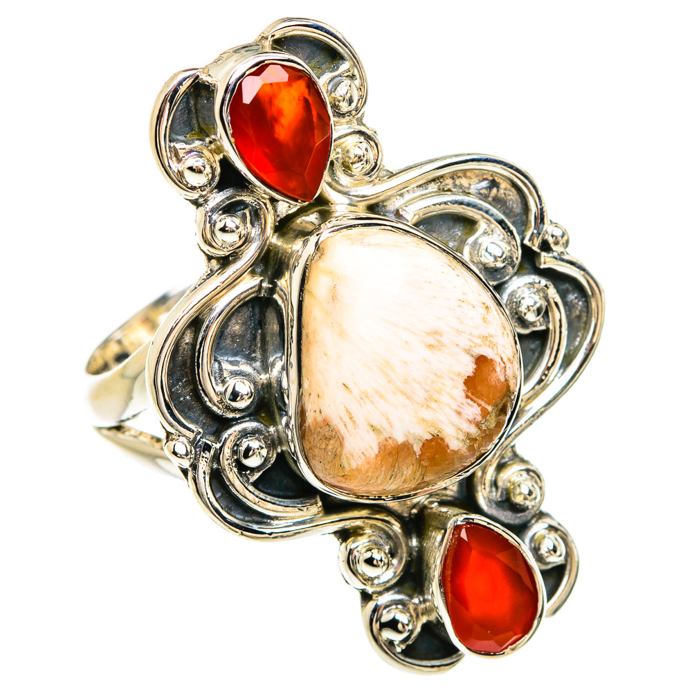 Scolecite Rings handcrafted by Anasilvercos - RING80345