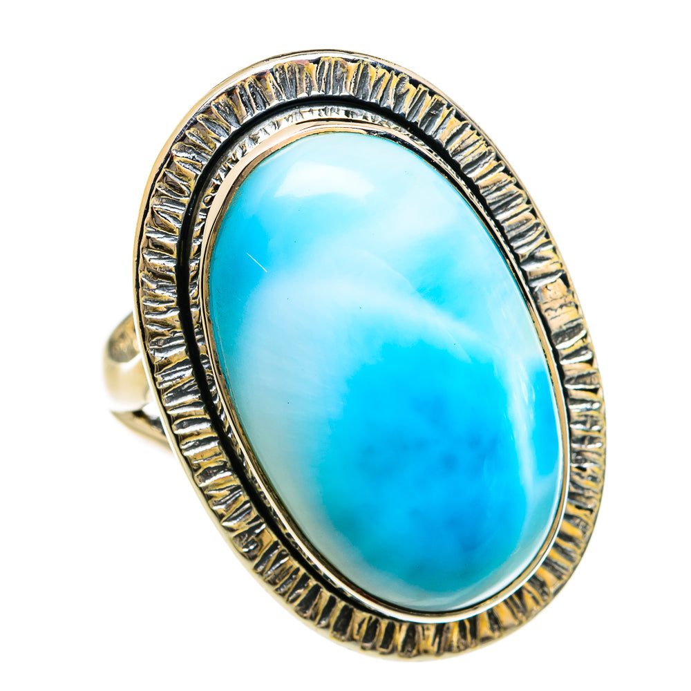 Larimar Rings handcrafted by Anasilvercos - RING80363