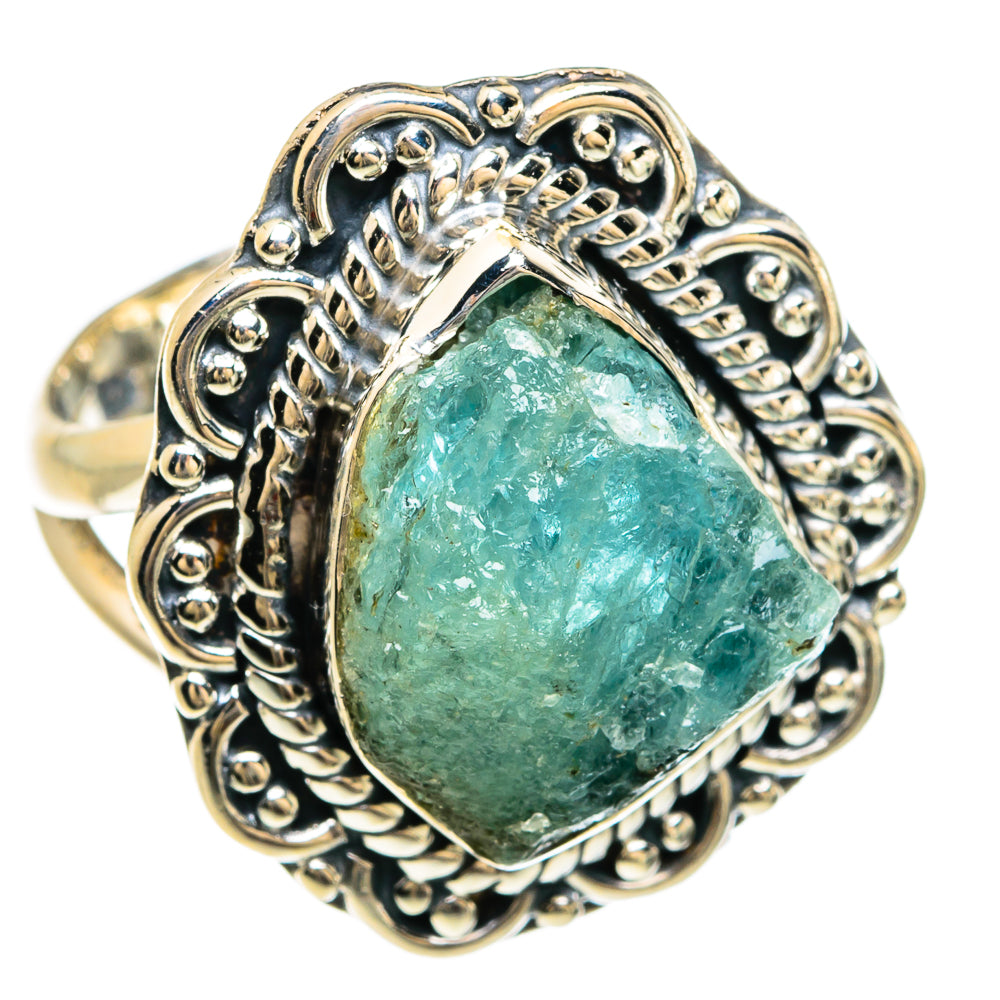 Aquamarine Rings handcrafted by Anasilvercos - RING80364