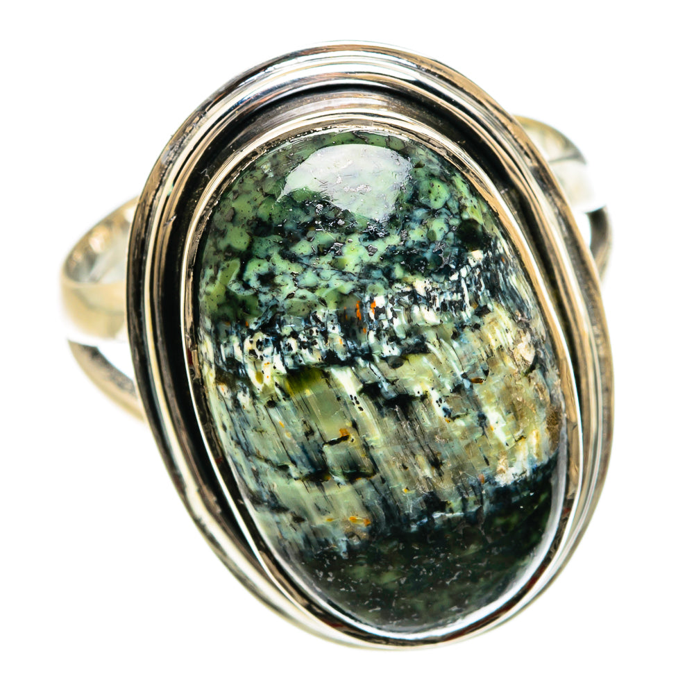 Lizard Jasper Rings handcrafted by Anasilvercos - RING80368