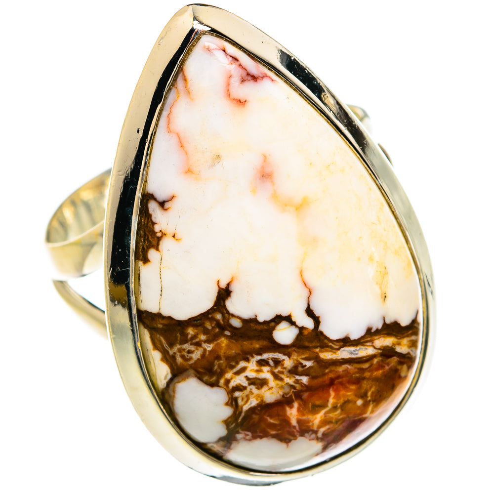 Peanut Wood Jasper Rings handcrafted by Anasilvercos - RING80372