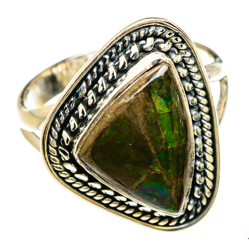 Ammolite Rings handcrafted by Anasilvercos - RING80394