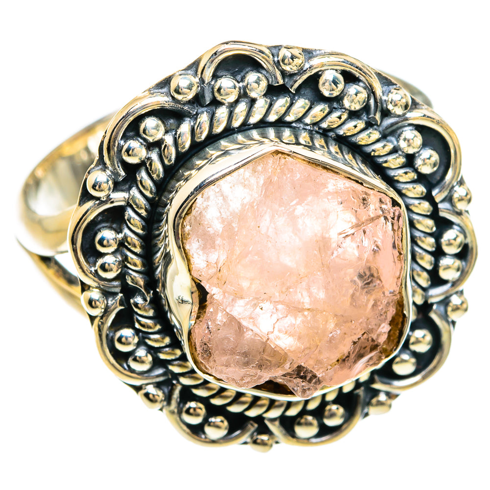 Rose Quartz Rings handcrafted by Anasilvercos - RING80403