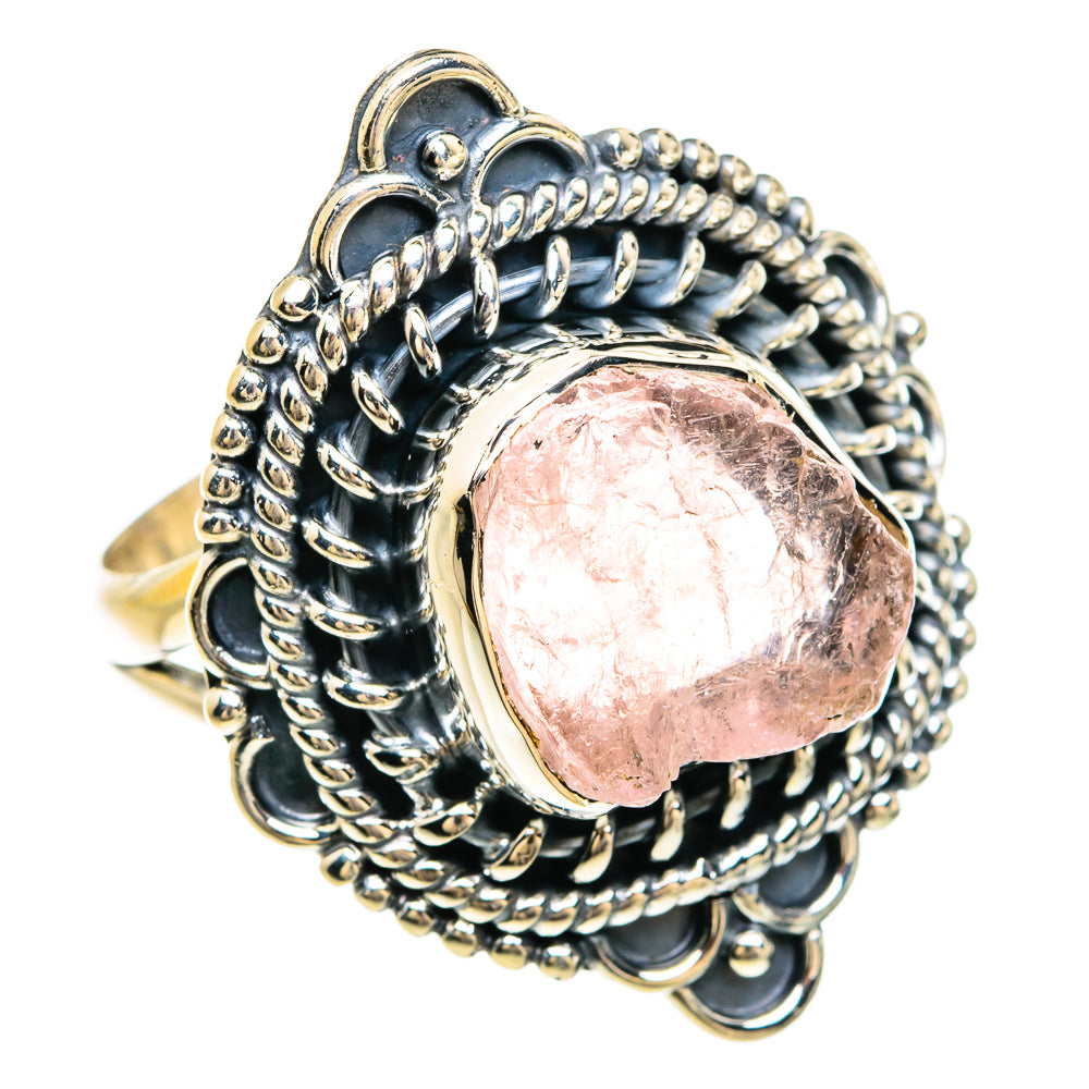 Rose Quartz Rings handcrafted by Anasilvercos - RING80427