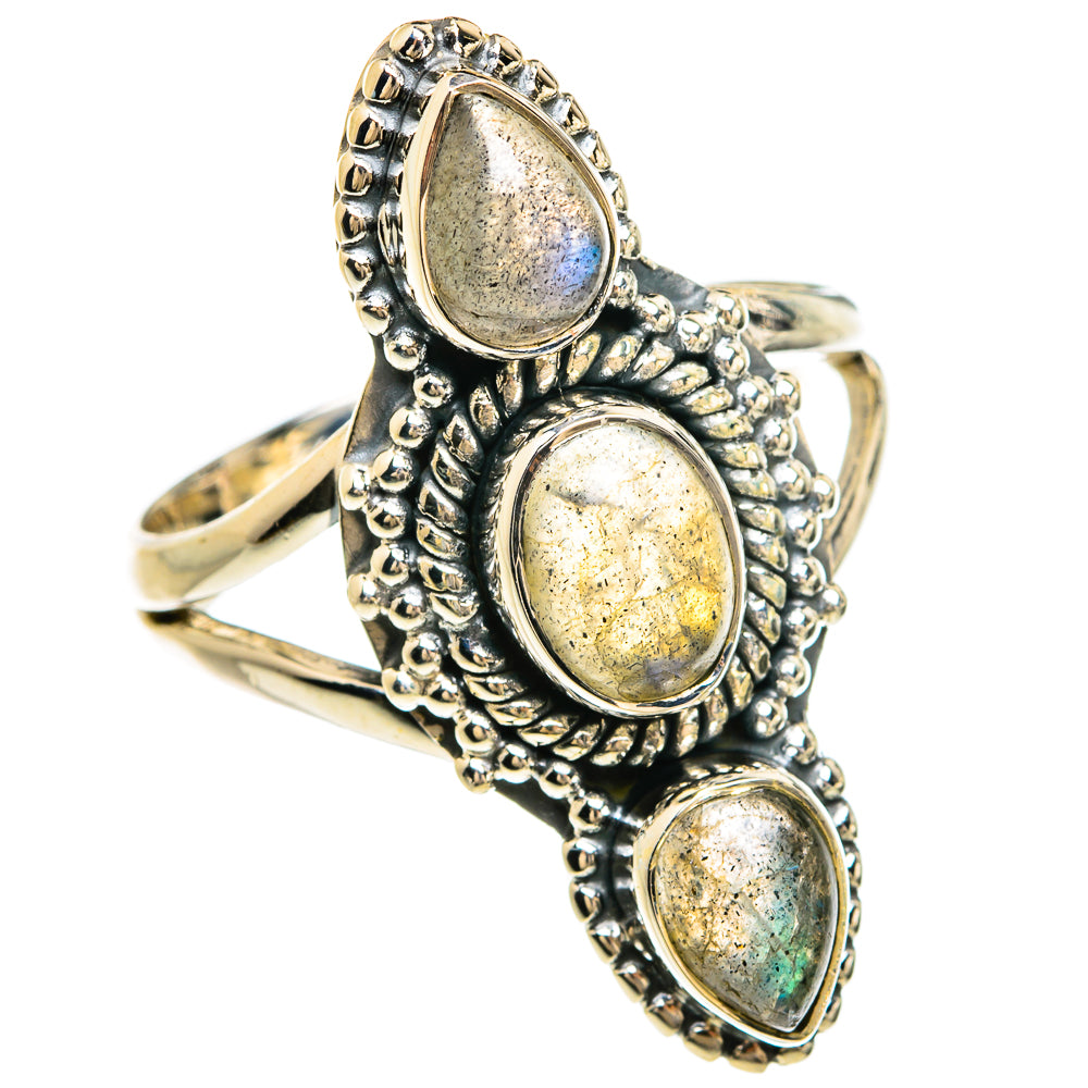 Labradorite Rings handcrafted by Anasilvercos - RING80436