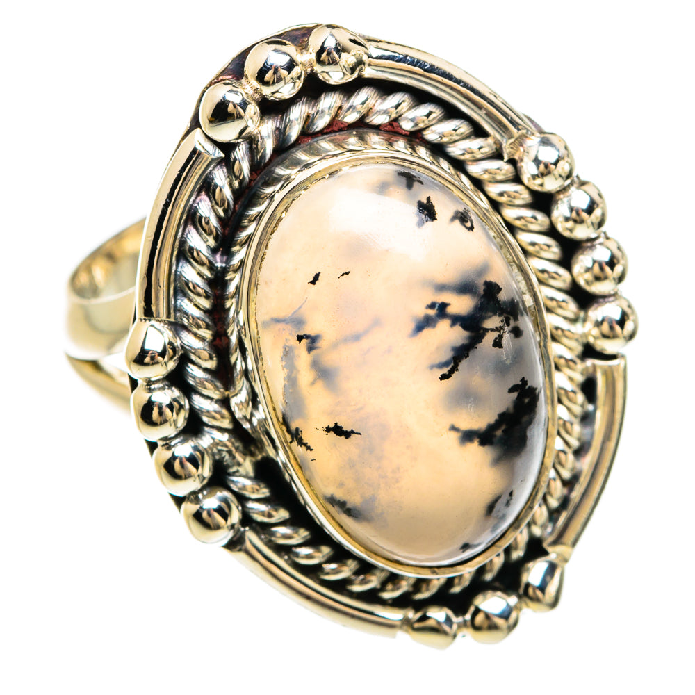 Dendritic Opal Rings handcrafted by Anasilvercos - RING80455