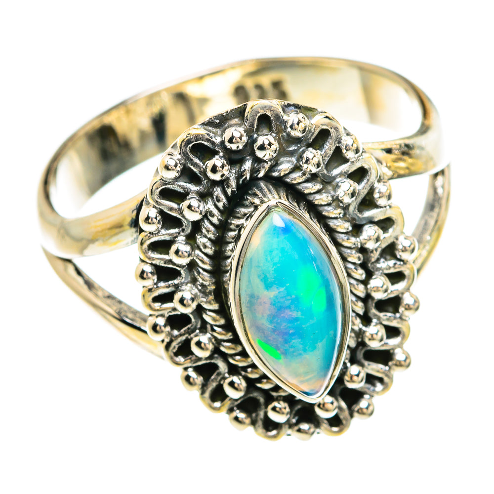 Ethiopian Opal Rings handcrafted by Anasilvercos - RING80458