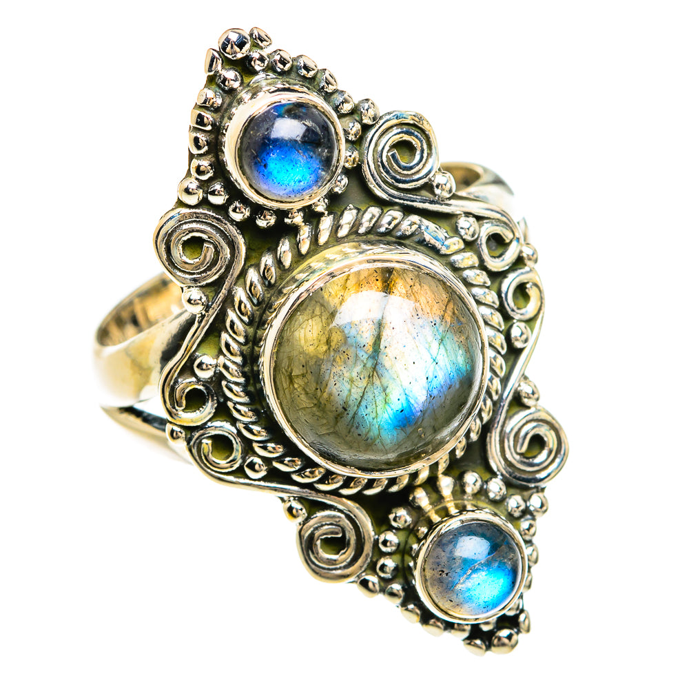 Labradorite Rings handcrafted by Anasilvercos - RING80462
