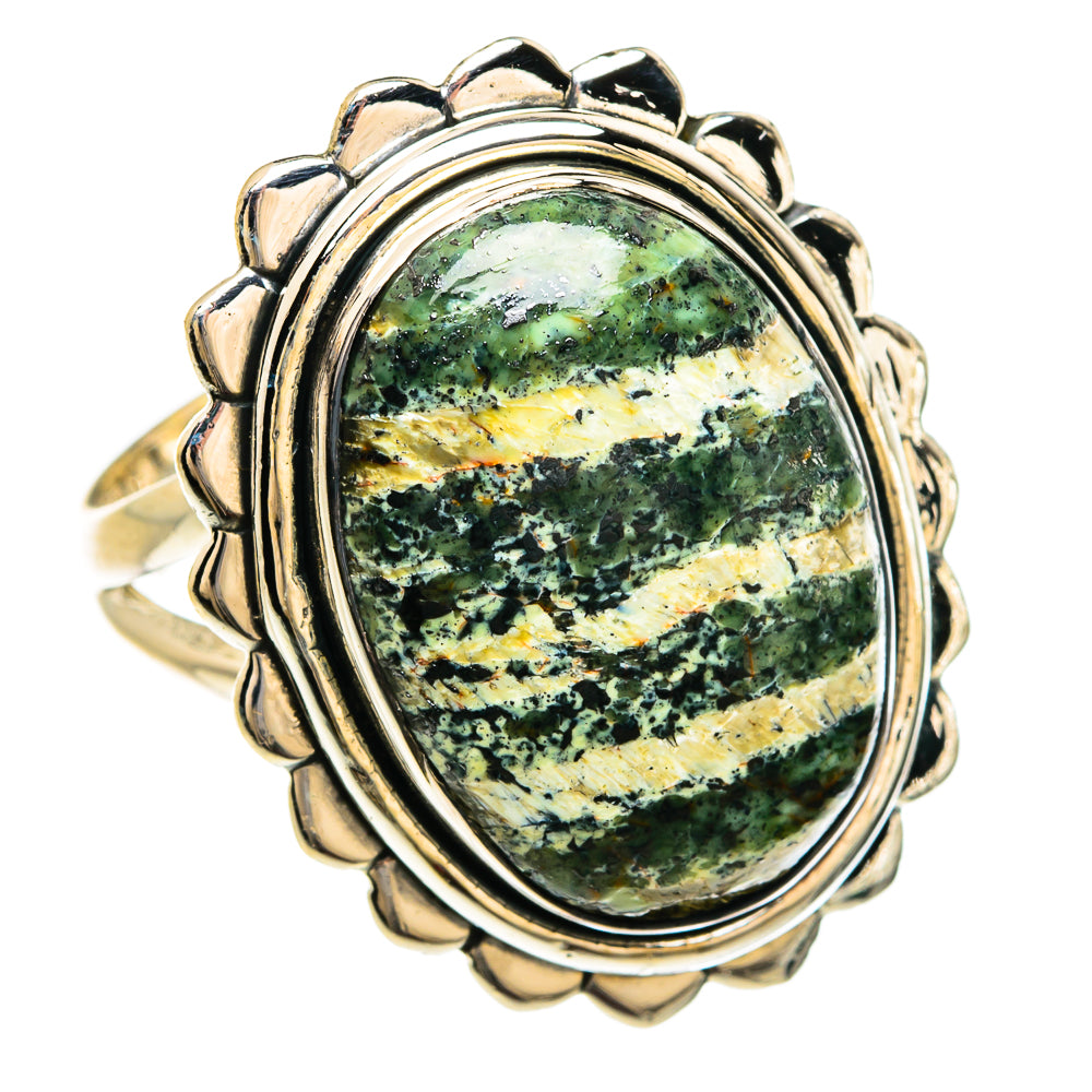Lizard Jasper Rings handcrafted by Anasilvercos - RING80469