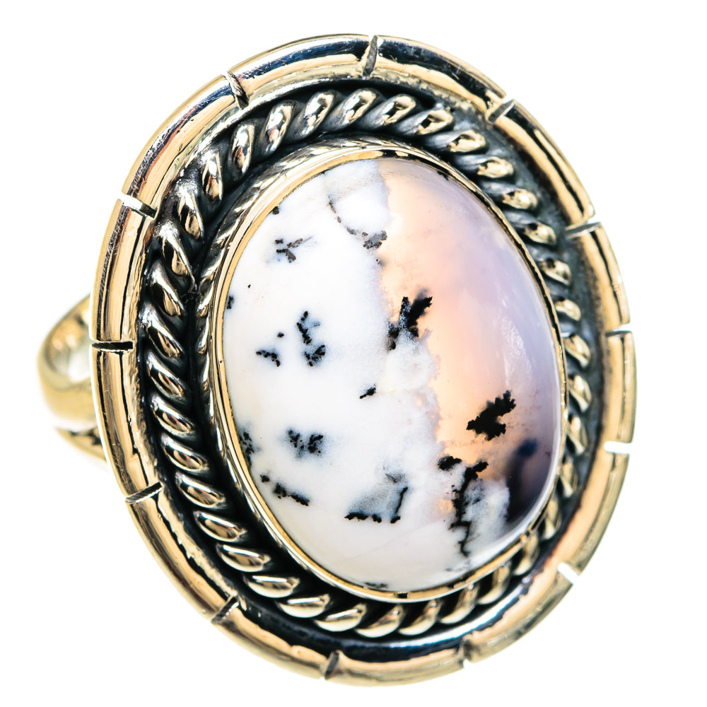 Dendritic Opal Rings handcrafted by Anasilvercos - RING80480