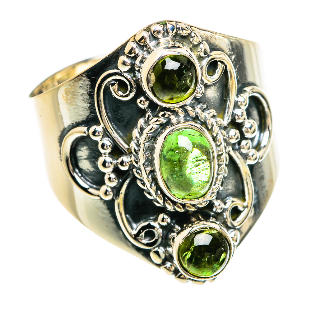 Peridot Rings handcrafted by Anasilvercos - RING80489