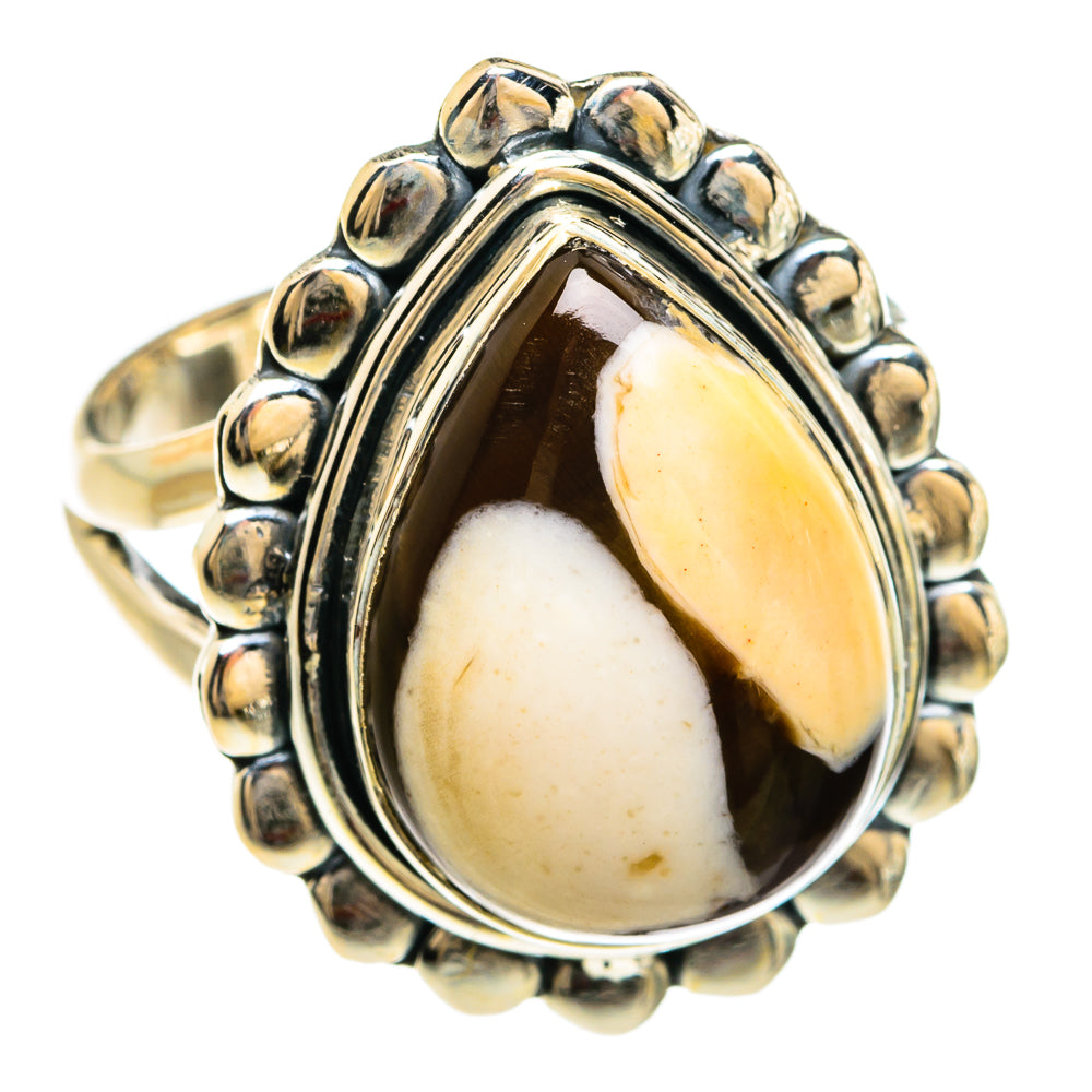 Peanut Wood Jasper Rings handcrafted by Anasilvercos - RING80493 - Photo 2