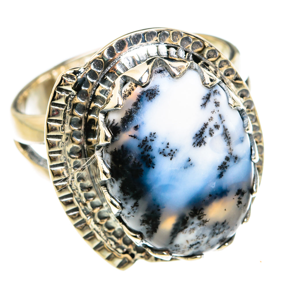 Dendritic Opal Rings handcrafted by Anasilvercos - RING80504