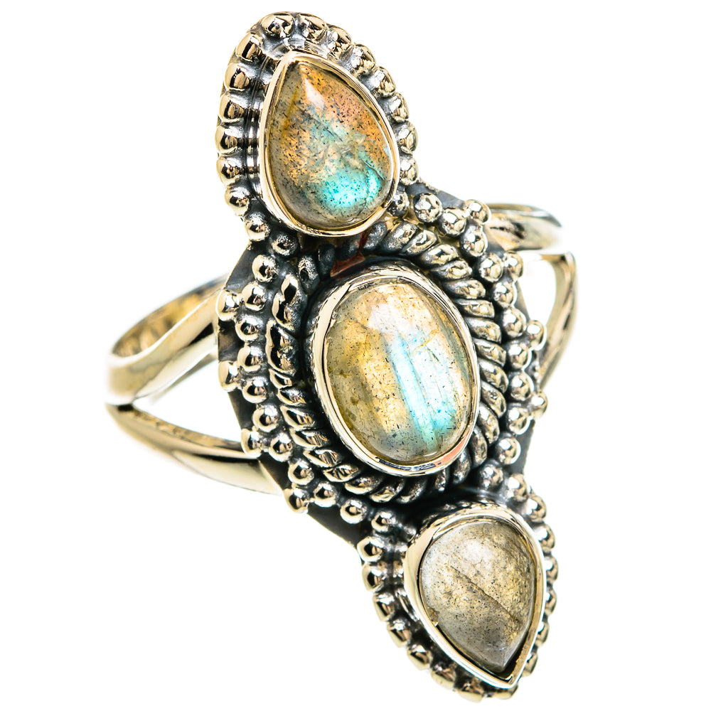 Labradorite Rings handcrafted by Anasilvercos - RING80512