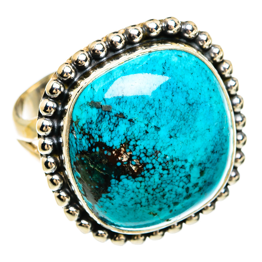 Tibetan Turquoise Rings handcrafted by Anasilvercos - RING80527