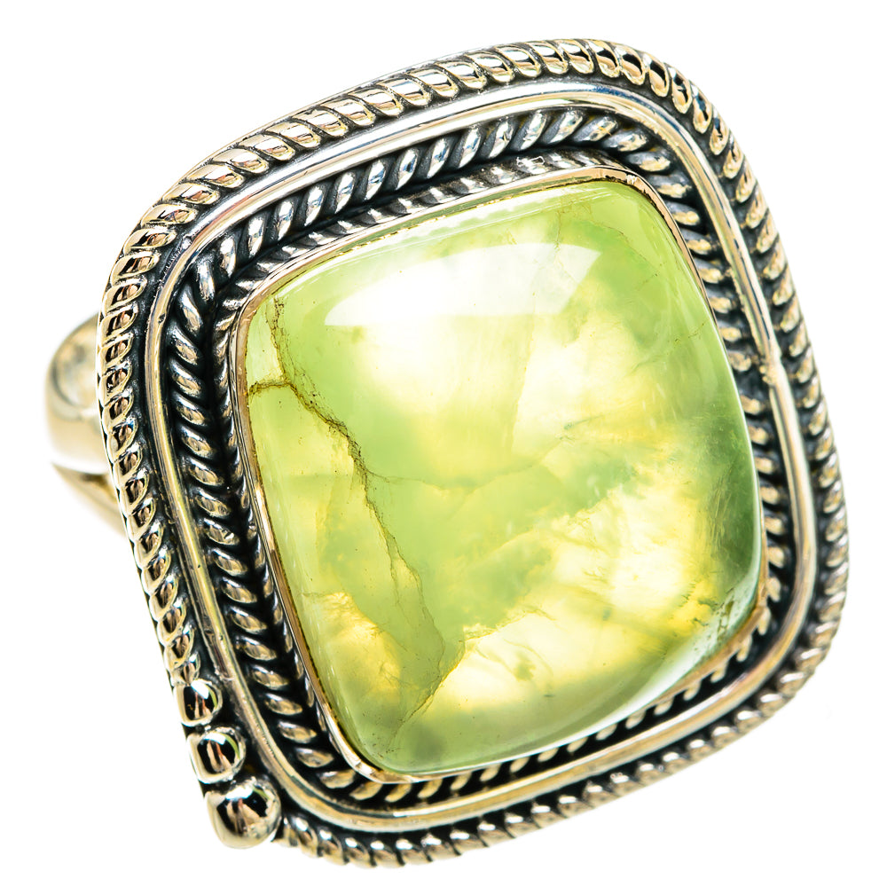Prehnite Rings handcrafted by Anasilvercos - RING80539