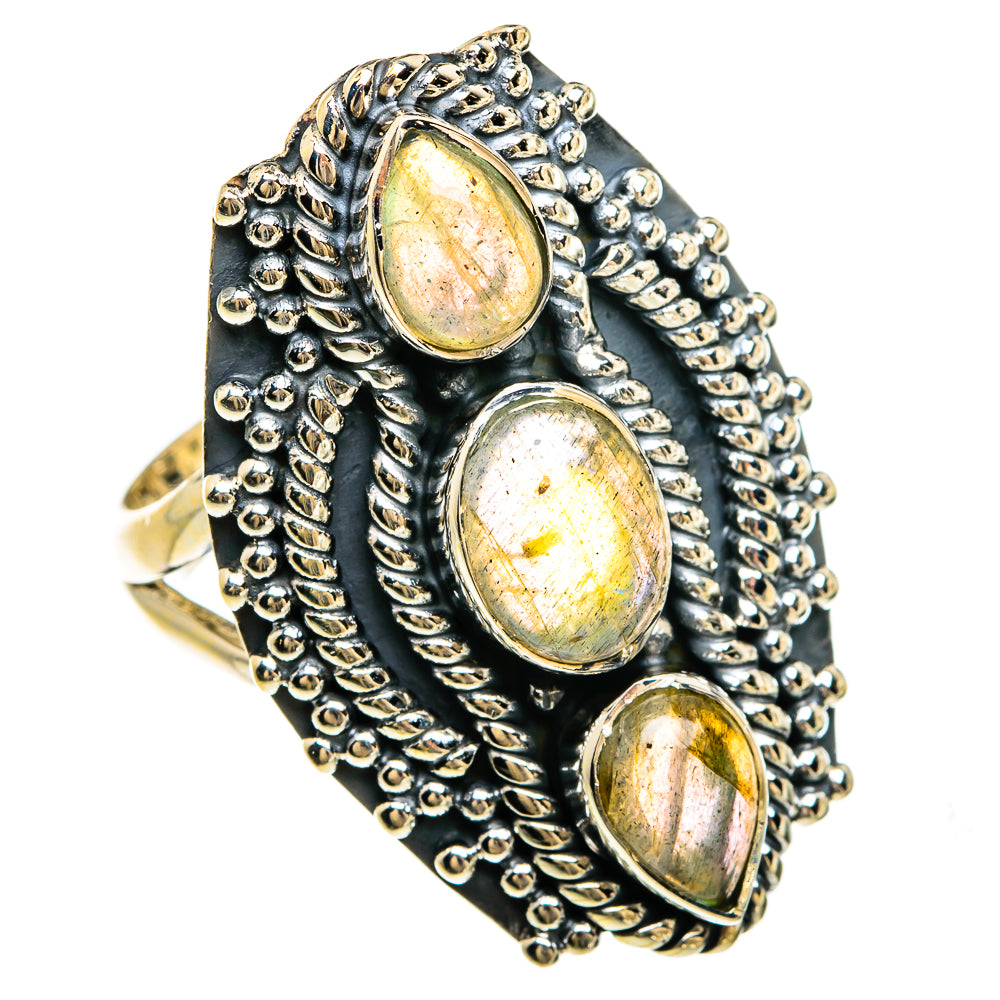Labradorite Rings handcrafted by Anasilvercos - RING80542