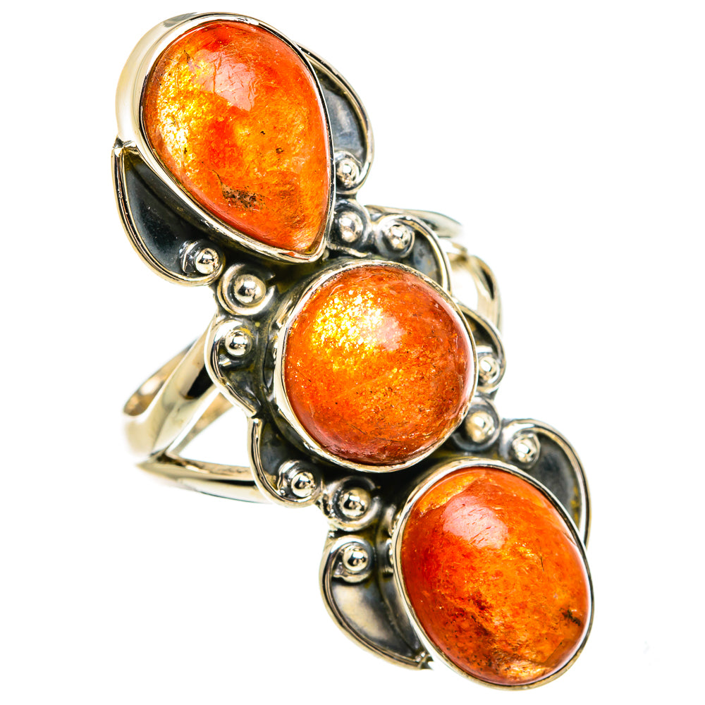 Sunstone Rings handcrafted by Anasilvercos - RING80546