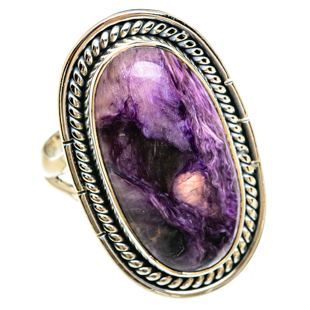 Charoite Rings handcrafted by Anasilvercos - RING80552