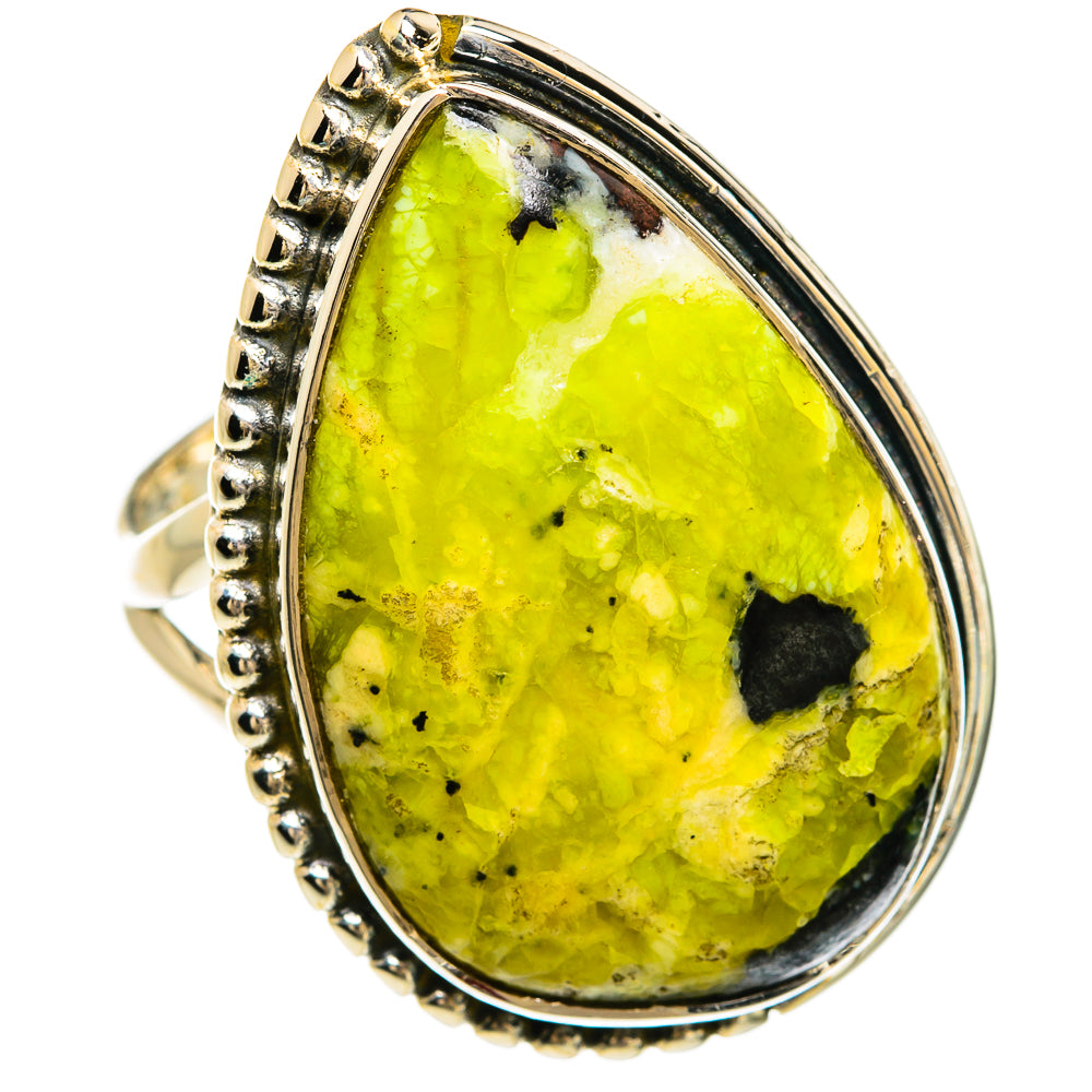 African Green Opal Rings handcrafted by Anasilvercos - RING80565