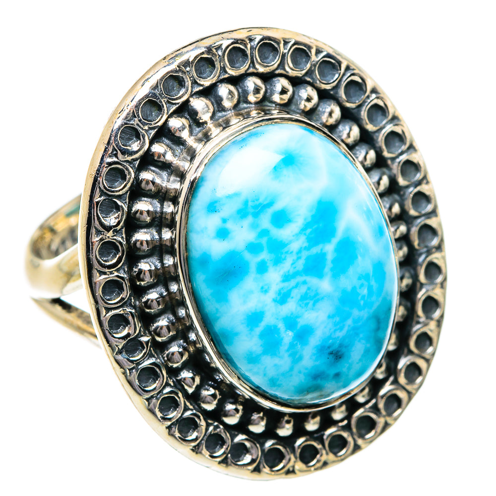 Larimar Rings handcrafted by Anasilvercos - RING80576