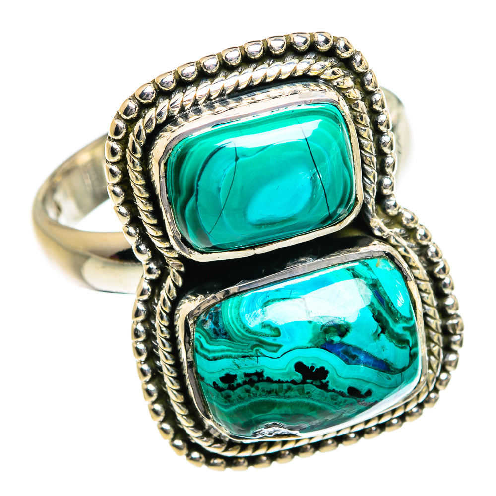 Chrysocolla Rings handcrafted by Anasilvercos - RING80577