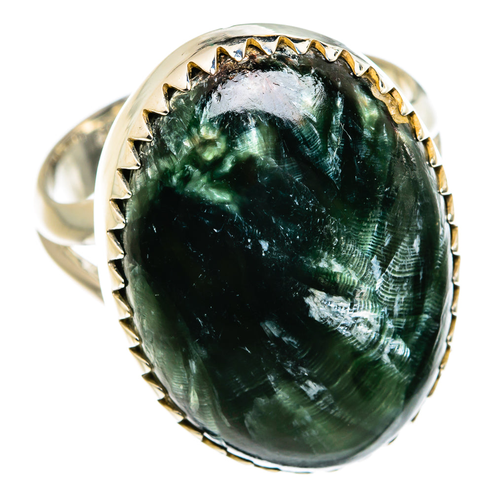 Seraphinite Rings handcrafted by Anasilvercos - RING80579