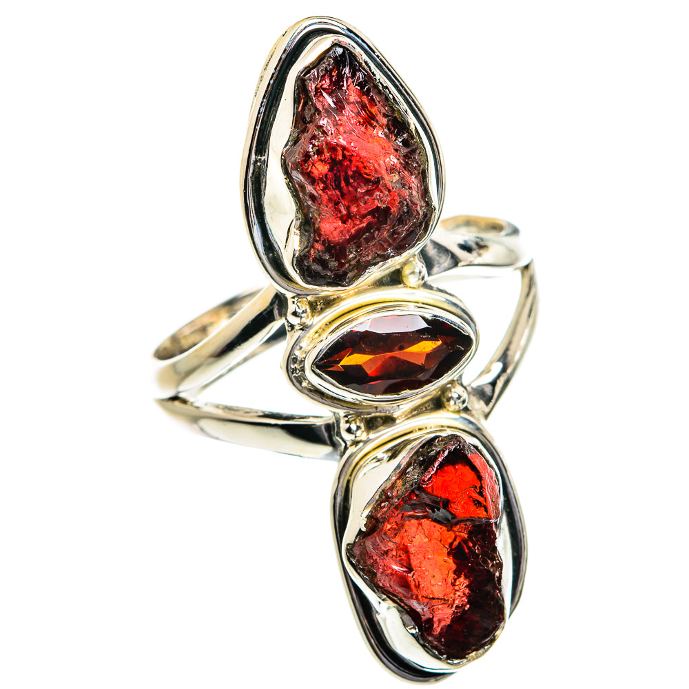 Garnet Rings handcrafted by Anasilvercos - RING80589