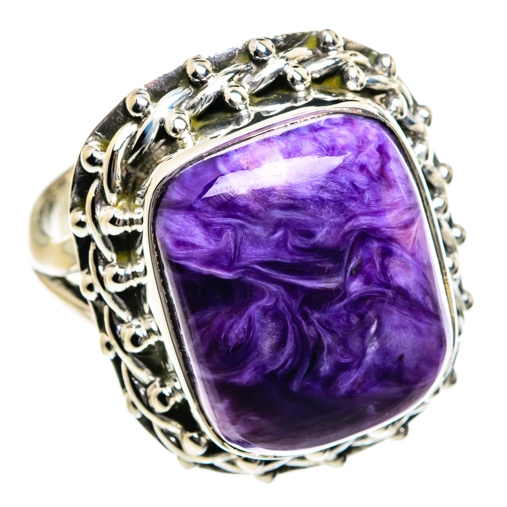 Charoite Rings handcrafted by Anasilvercos - RING80591