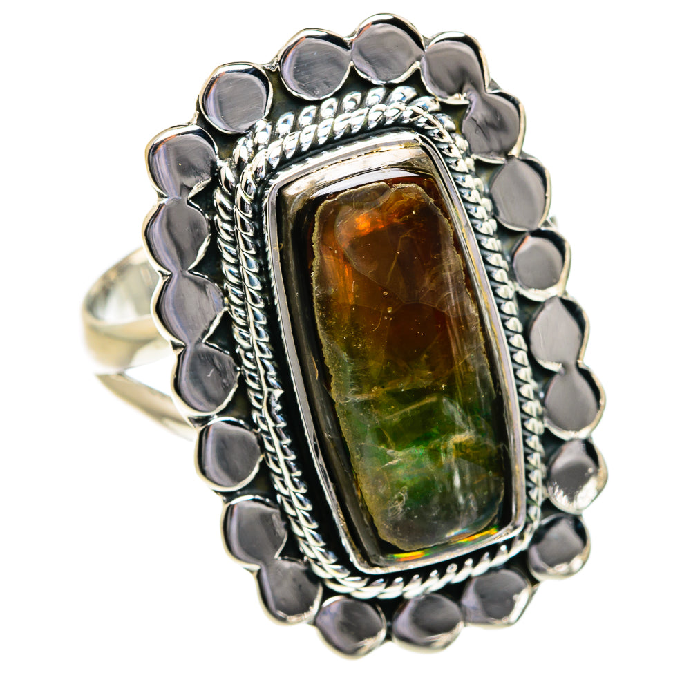 Ammolite Rings handcrafted by Anasilvercos - RING80599