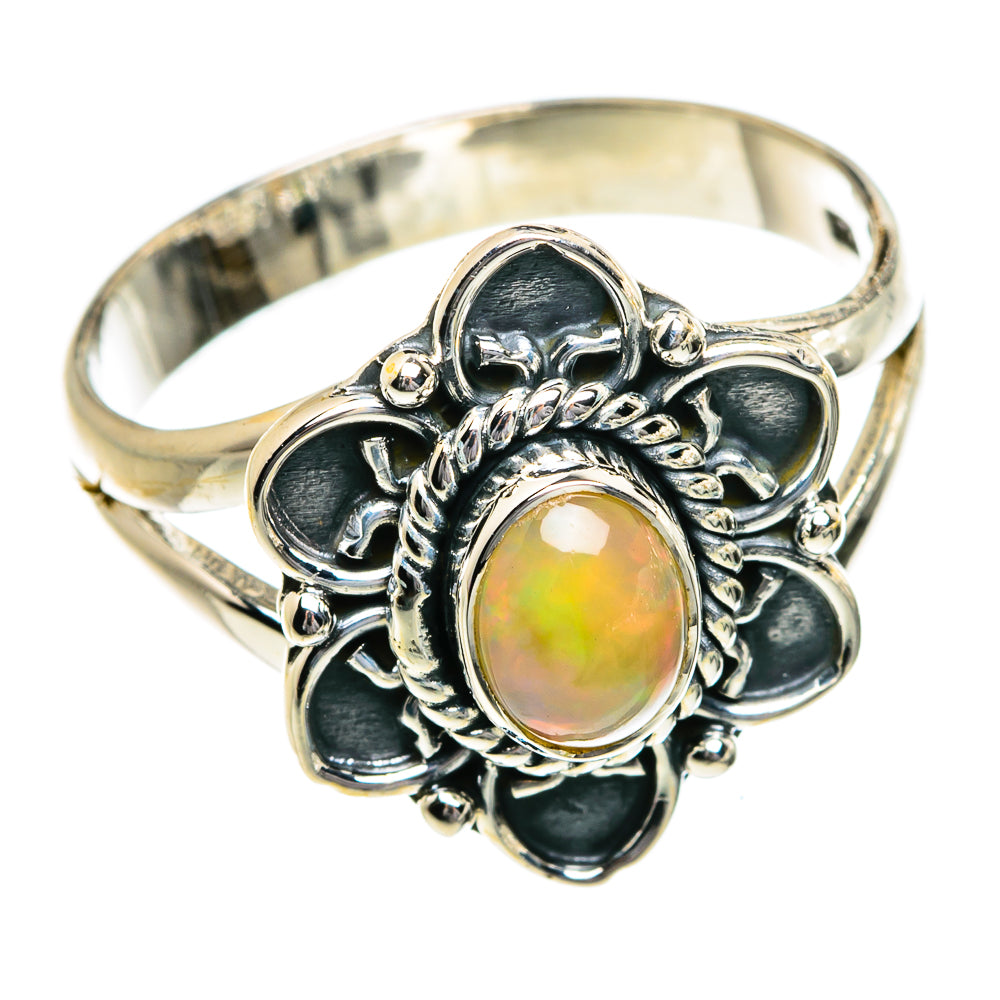 Ethiopian Opal Rings handcrafted by Anasilvercos - RING80602