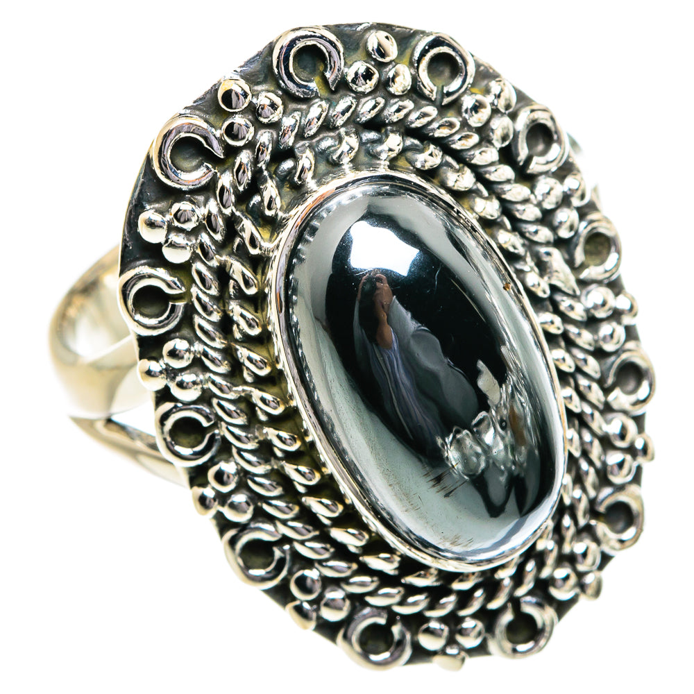 Hematite Rings handcrafted by Anasilvercos - RING80604