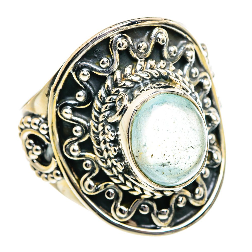 Aquamarine Rings handcrafted by Anasilvercos - RING80607
