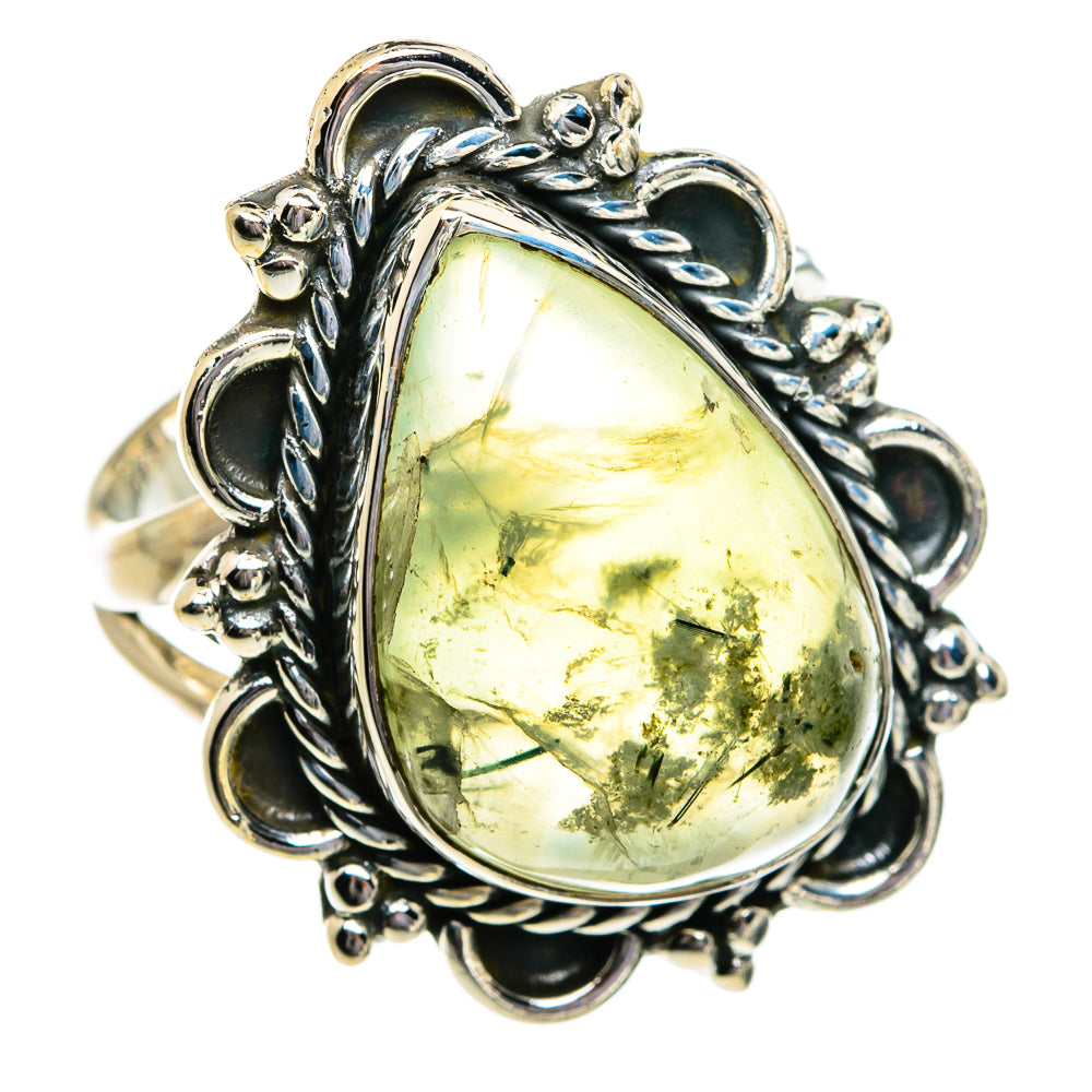 Prehnite Rings handcrafted by Anasilvercos - RING80615