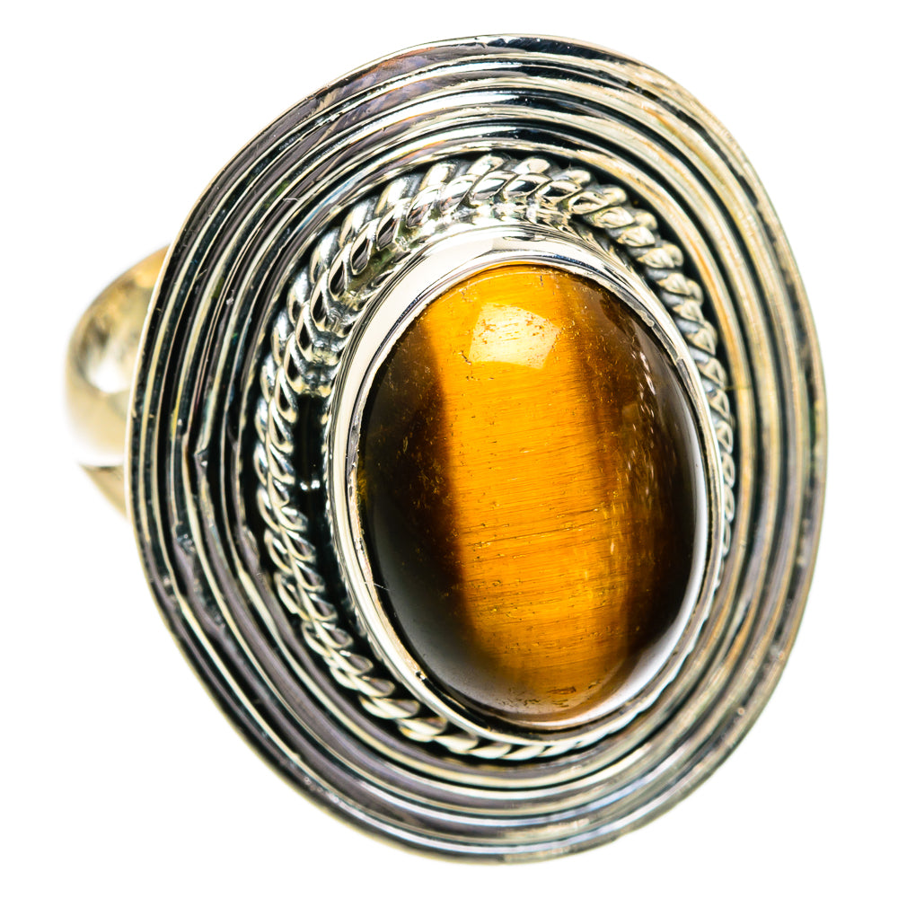 Tiger Eye Rings handcrafted by Anasilvercos - RING80618