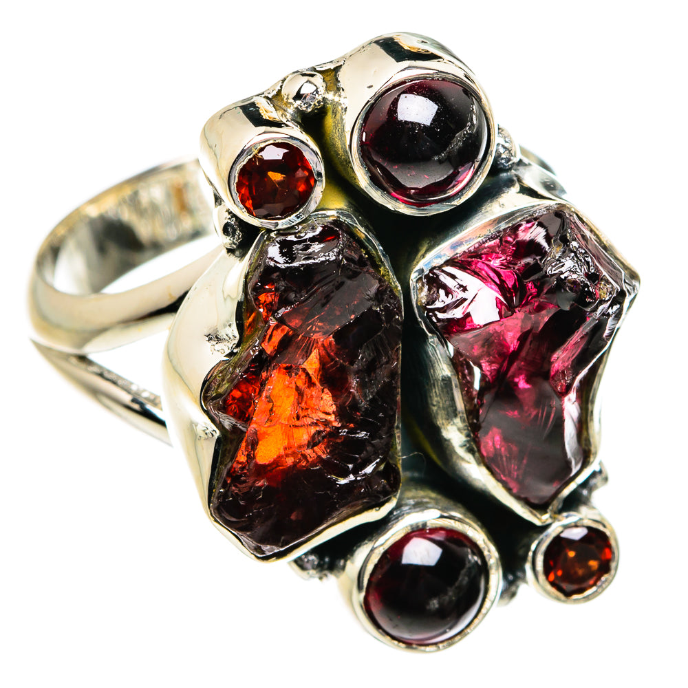 Garnet Rings handcrafted by Anasilvercos - RING80624