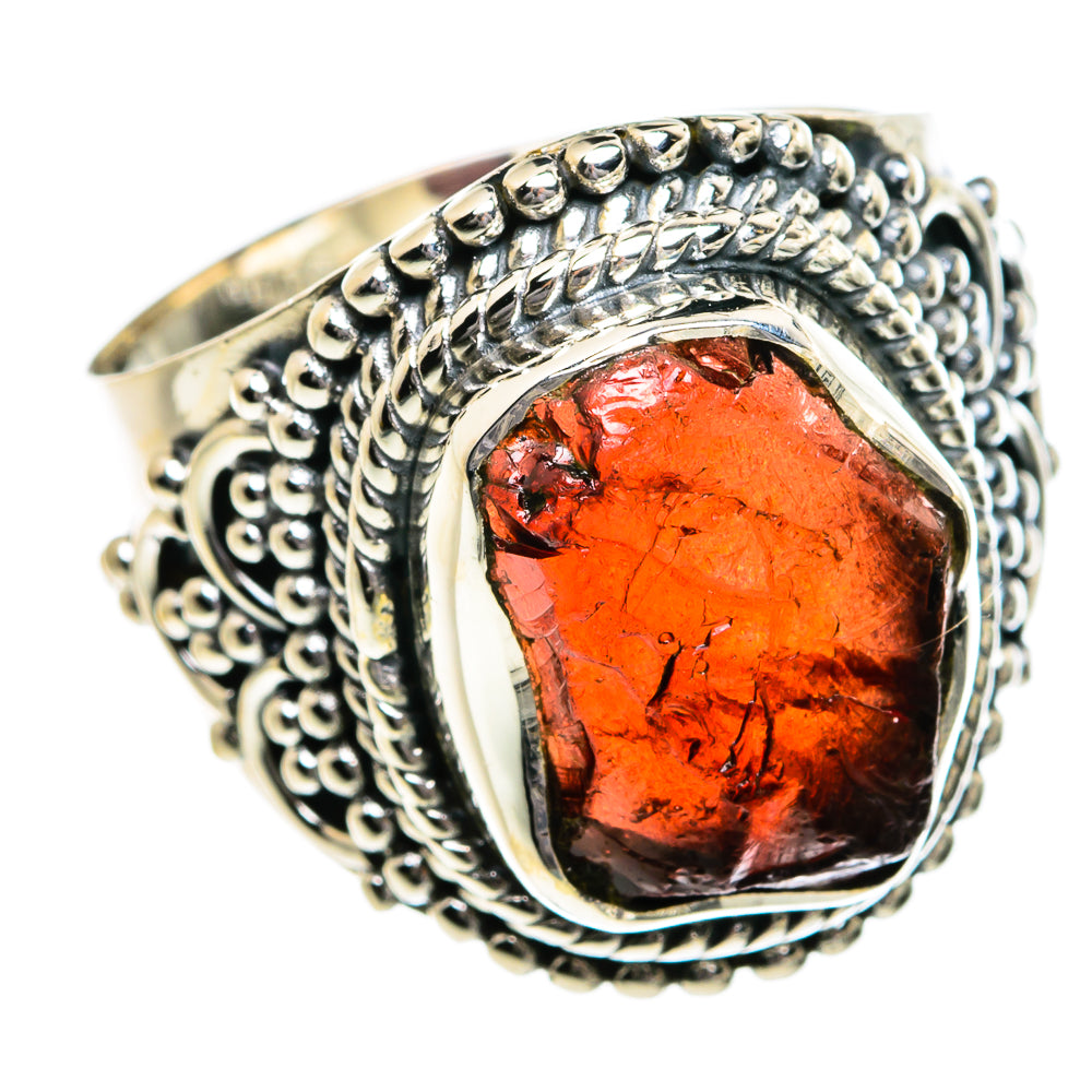 Garnet Rings handcrafted by Anasilvercos - RING80625