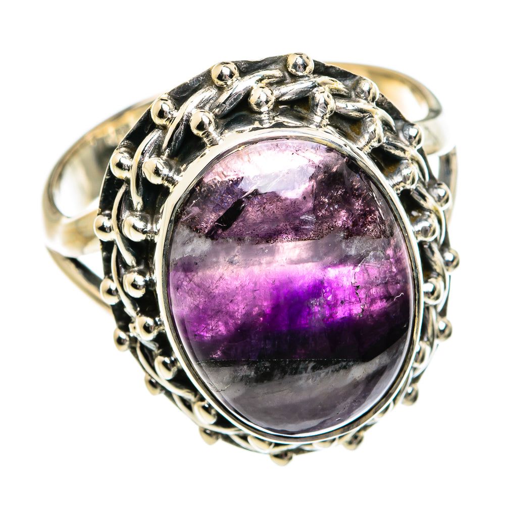 Chevron Amethyst Rings handcrafted by Anasilvercos - RING80626