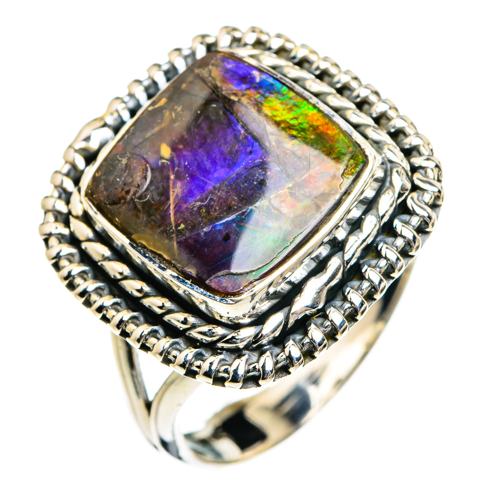Ammolite Rings handcrafted by Anasilvercos - RING80634