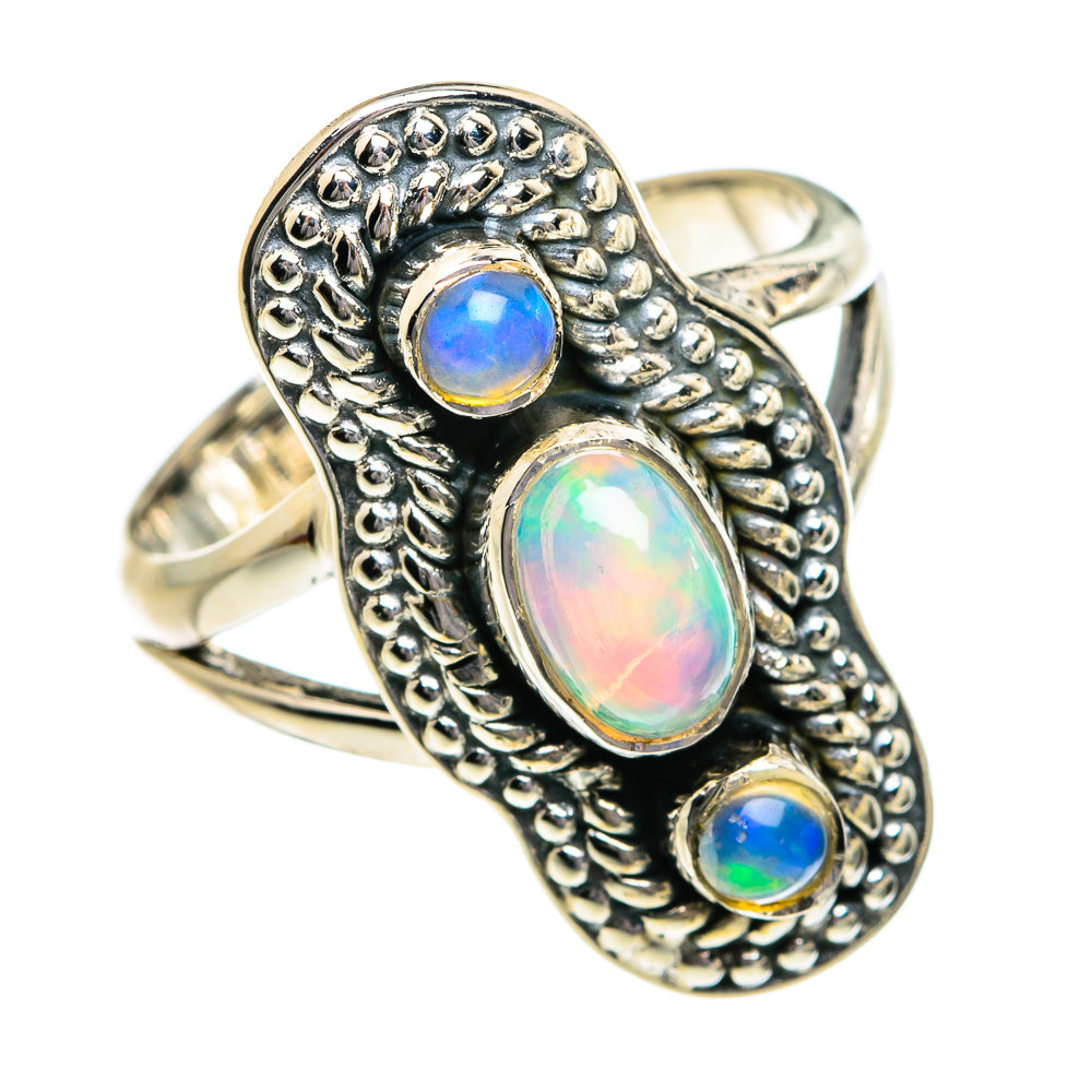 Ethiopian Opal Rings handcrafted by Anasilvercos - RING80635