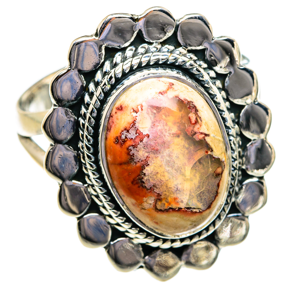 Mexican Fire Opal Rings handcrafted by Anasilvercos - RING80636
