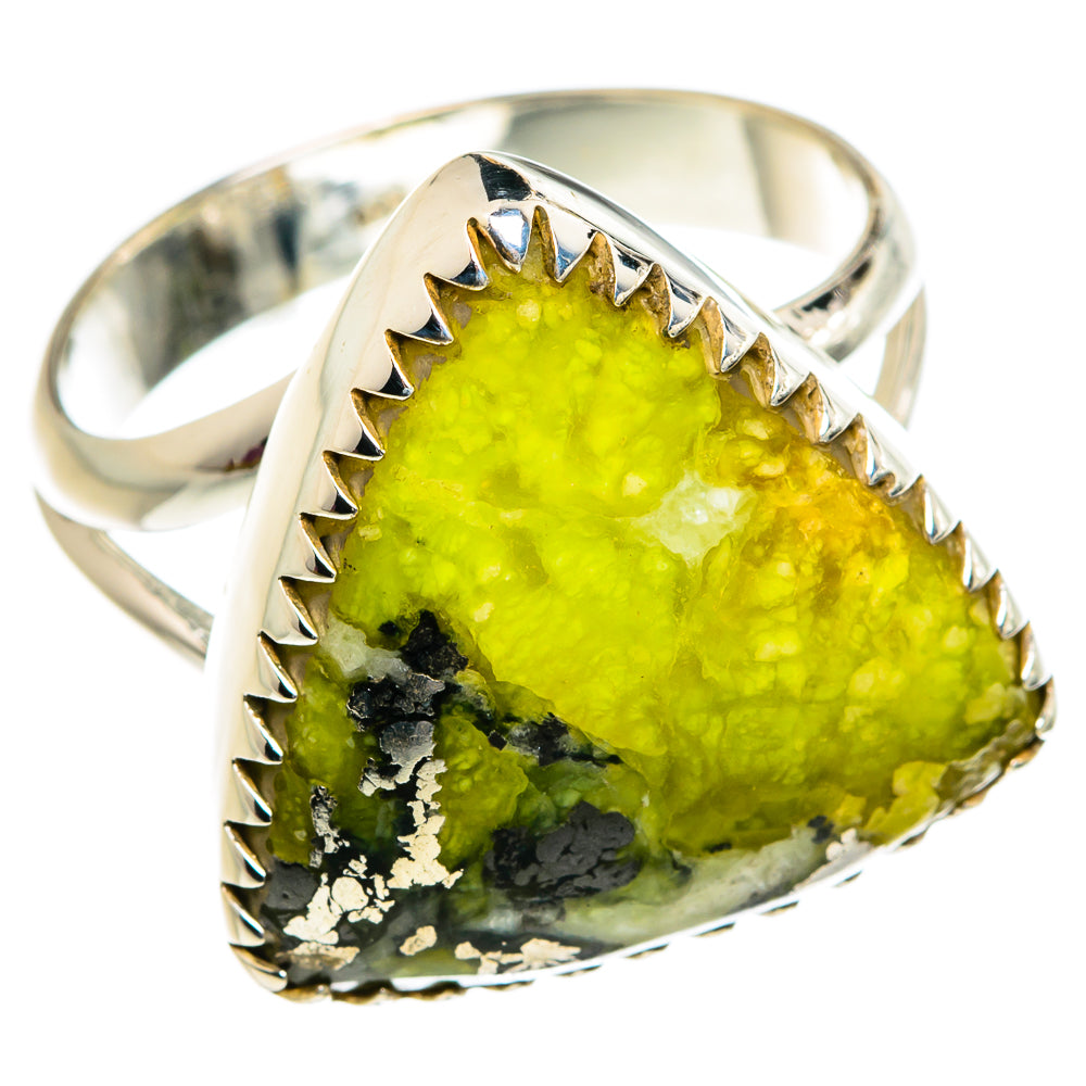 African Green Opal Rings handcrafted by Anasilvercos - RING80638