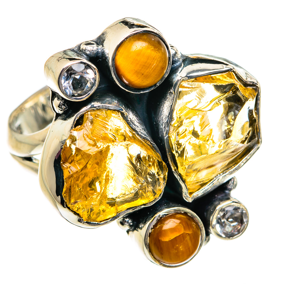 Citrine Rings handcrafted by Anasilvercos - RING80652