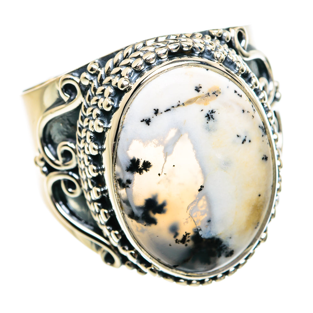 Dendritic Opal Rings handcrafted by Anasilvercos - RING80662